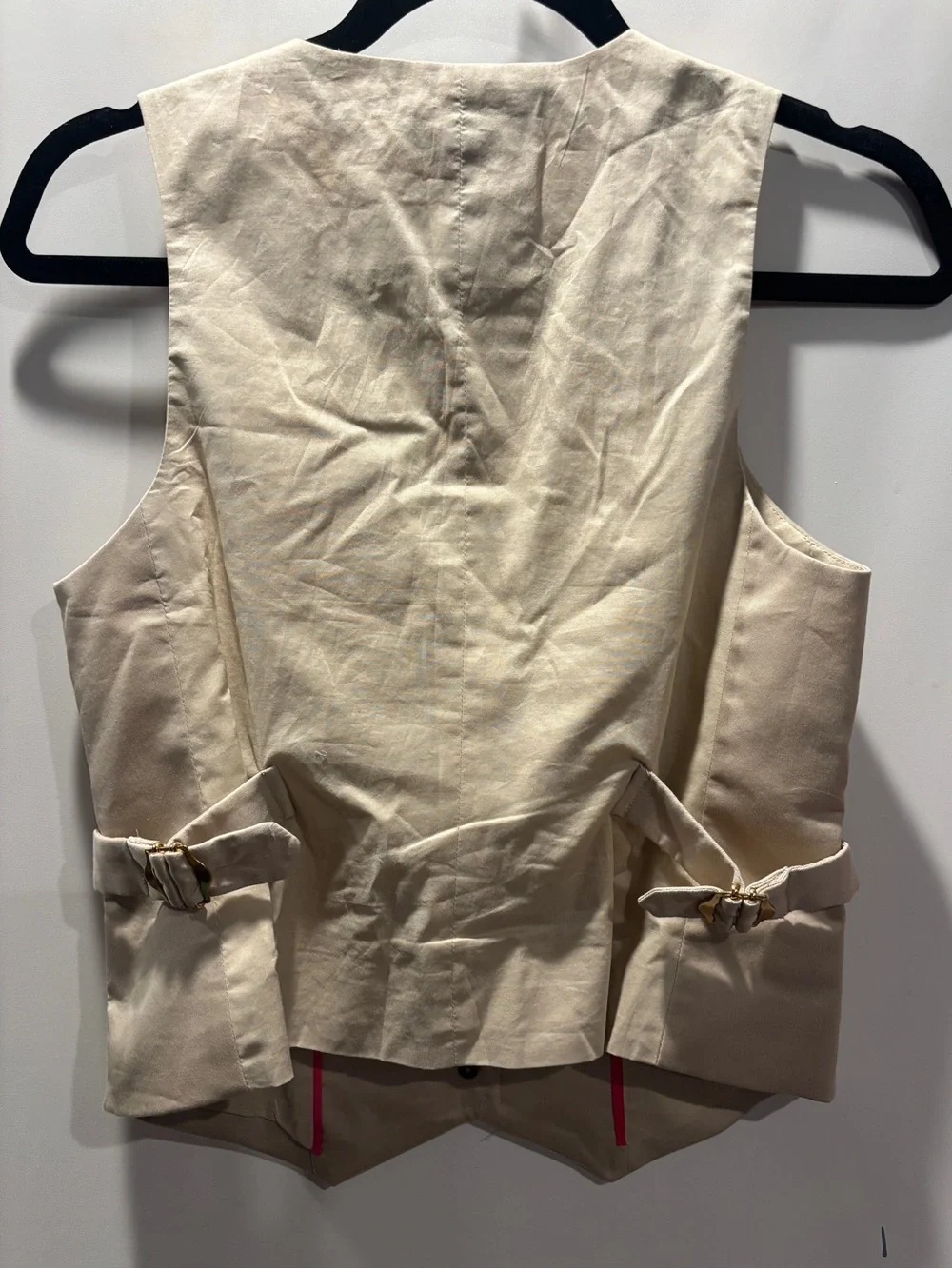 J. Crew Limited-edition slim-fit vest Beige Size Zero 98% Cotton Fully Lined